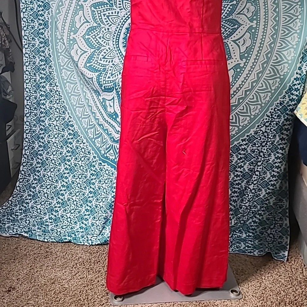 Banana Republic Linen blend cropped jumpsuit